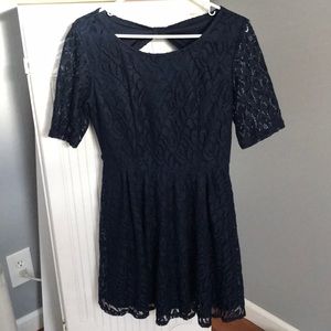 Navy blue lace dress